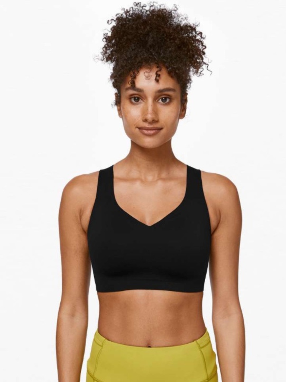 Lululemon Enlite Weave-Back Bra High Support Crisscross Back Black Activewear